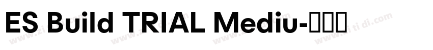 ES Build TRIAL Mediu字体转换